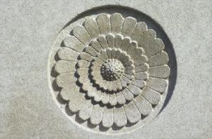 flower seal in concrete