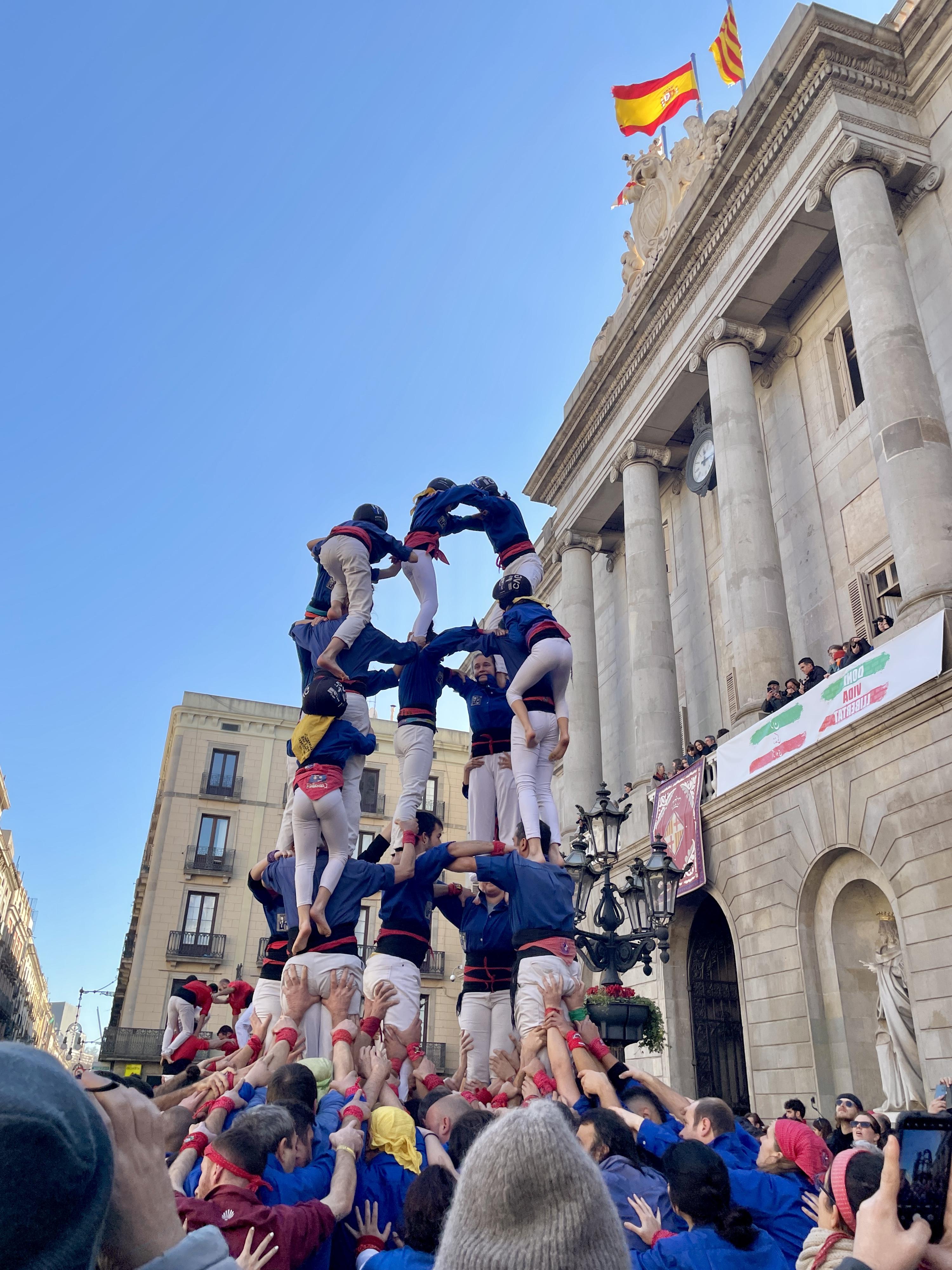 human tower