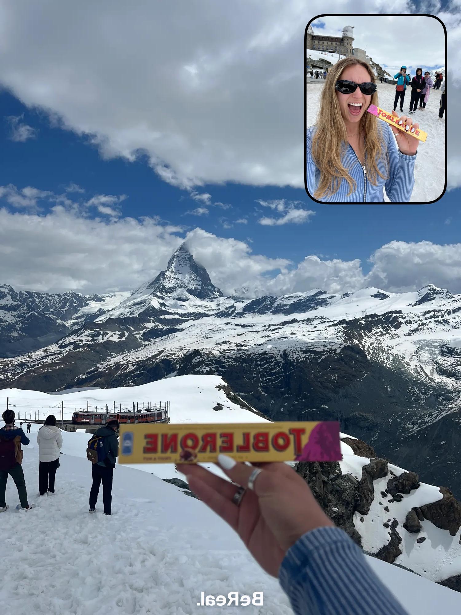 Candybar on the top of Matterhorn Mountain