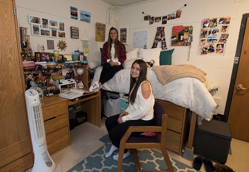 Roommates in a dorm room